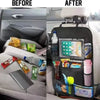 2-Pack Car Backseat Organizer with Tablet Holder – Waterproof, Universal Fit, Multi-Pocket Storage for Kids & Travel